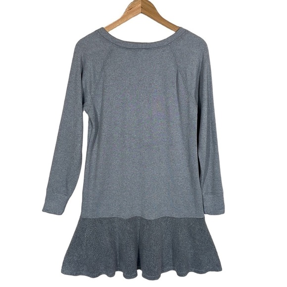 Cabi Dress Flashdance Jersey Grey Peplum Fleece Hem Preppy Academia Business S - Picture 3 of 9